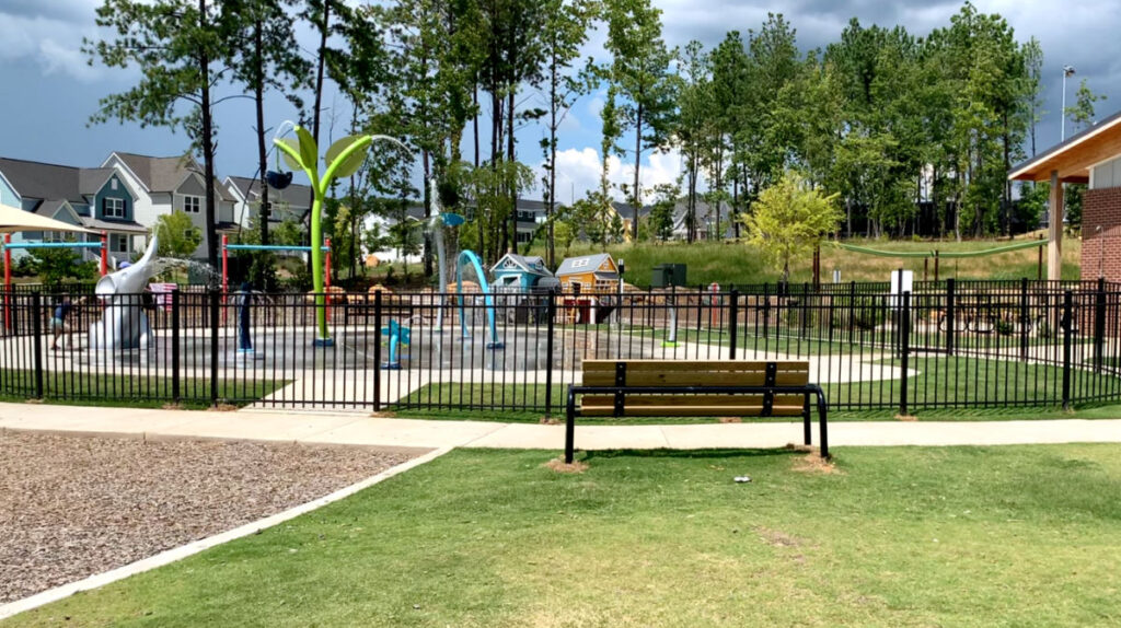 Knight Farm Community Park is in Chatham Park in Pittsboro, North Carolina.