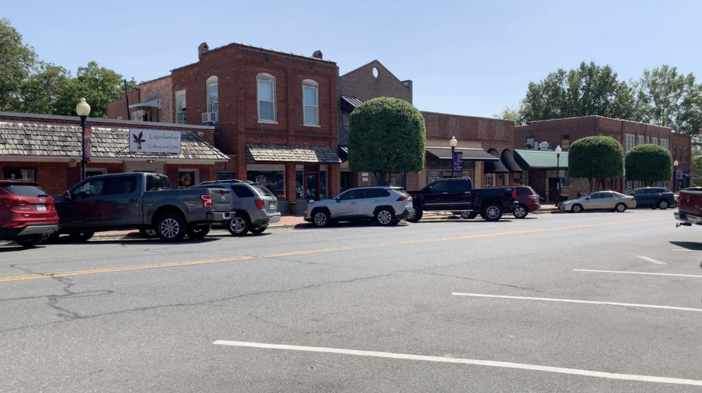 Quaint downtown of Pittsboro, NC