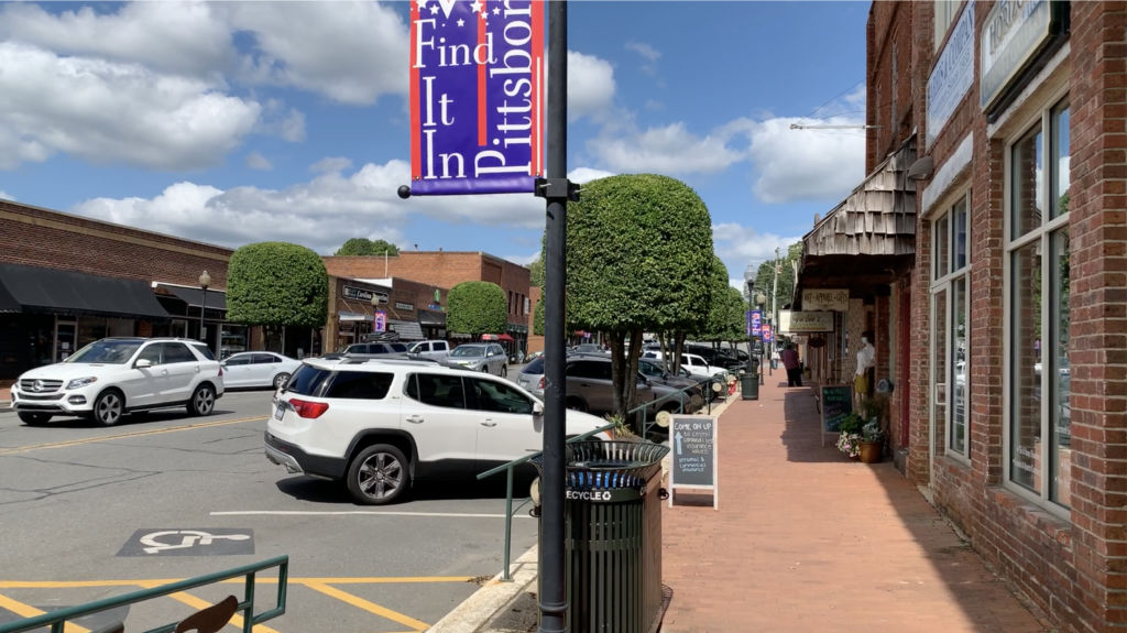 Streetscape of Pittsboro, NC