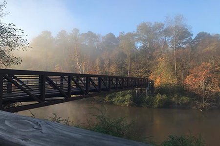 Walking Bridge over the Neuse River in Clayton, NC